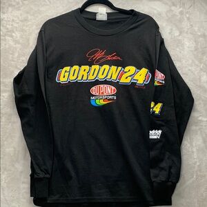 NASCAR CHASE AUTHENTIC | MEDIUM LONG SLEEVE RACE | BLACK DUPONT JEFF GORDON #24